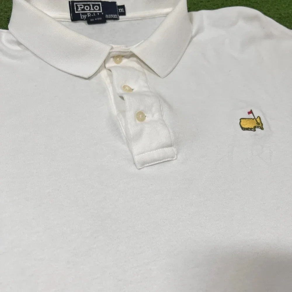 Vintage Polo Ralph Lauren Polo Shirt 2XL 90s Masters Golf Polo USA Made Preppy